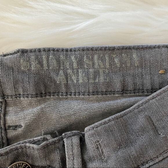 Madewell Skinny Skinny Ankle Grey Size 26 Jeans Mid Rise Stretch Inseam 27.5 - Picture 5 of 11